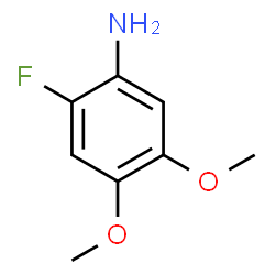 2-氟-4,5-二甲氧基苯胺结构式