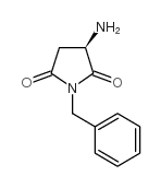 (R)-1-苄基-3-氨基吡咯-2,5-二酮结构式