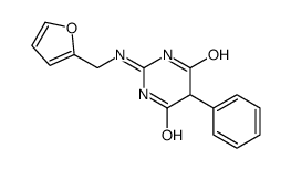 2-(furan-2-ylmethylamino)-5-phenyl-1H-pyrimidine-4,6-dione Structure