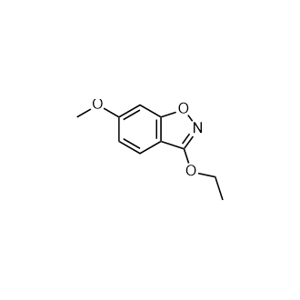3-乙氧基-6-甲氧基苯并[d]异噁唑结构式