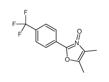 4,5-dimethyl-3-oxido-2-[4-(trifluoromethyl)phenyl]-1,3-oxazol-3-ium结构式