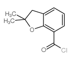 2,2-二甲基-2,3-二氢-1-苯并呋喃-7-羰酰氯结构式