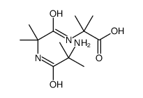 2-[[2-[(2-amino-2-methylpropanoyl)amino]-2-methylpropanoyl]amino]-2-methylpropanoic acid Structure