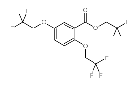 2,2,2-trifluoroethyl 2,5-bis(2,2,2-trifluoroethoxy)benzoate Structure