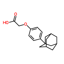 [4-(1-adamantyl)phenoxy]acetic acid Structure