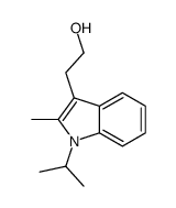 2-(2-methyl-1-propan-2-ylindol-3-yl)ethanol Structure