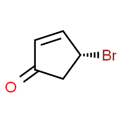 2-Cyclopenten-1-one,4-bromo-,(4R)-(9CI) Structure