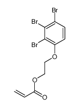2-(2,3,4-tribromophenoxy)ethyl prop-2-enoate结构式