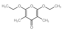 2,6-diethoxy-3,5-dimethyl-pyran-4-one Structure
