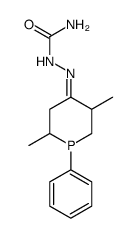 2,5-dimethyl-1-phenyl-phosphinan-4-one semicarbazone Structure