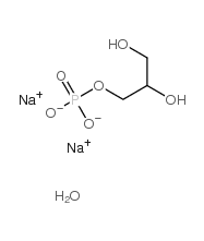 Glycerol phosphate disodium salt hydrate structure