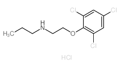 N-[2-(2,4,6-三氯苯氧基)乙基]丙胺盐酸盐结构式