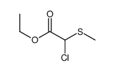 2-氯-2-(甲基硫代)乙酸乙酯结构式