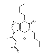 1,3-dibutyl-7-(4-oxopentan-2-yl)purine-2,6-dione结构式