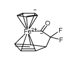 [Fe(COCF2C5H5)(η(5)-C5H5)]结构式