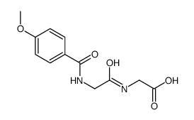2-[[2-[(4-methoxybenzoyl)amino]acetyl]amino]acetic acid Structure