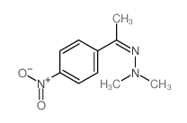 N-methyl-N-[1-(4-nitrophenyl)ethylideneamino]methanamine Structure