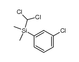 (3-chlorophenyl)(dichloromethyl)dimethylsilane结构式