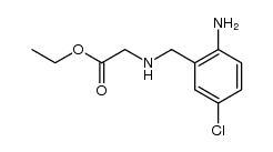 ethyl N-[(2-amino-5-chlorophenyl)methyl]glycine Structure