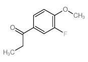 1-(3-氟-4-甲氧基苯基)丙-1-酮结构式