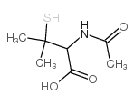 2-(乙酰氨基)-3-巯基-3-甲基丁酸结构式