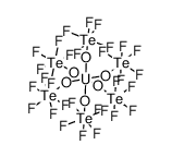 hexakis((pentafluoro-l6-tellanyl)oxy)uranium结构式