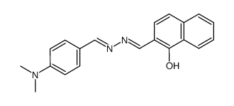 1-Hydroxynaphthalene-2-carbaldehyde-p-(dimethylamino)benzylidene-hydrazone结构式
