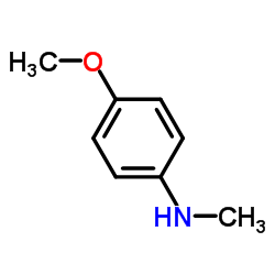 N-甲基-4-甲氧基苯胺结构式
