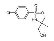 4-氯-N-(1,1-二甲基-2-羟基乙基)苯磺酰胺结构式