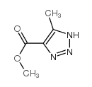 (9ci)-5-甲基-1H-1,2,3-噻唑-4-羧酸甲酯结构式