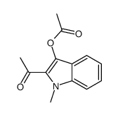 (2-acetyl-1-methylindol-3-yl) acetate Structure