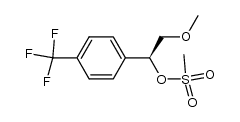 (S)-2-methoxy-1-(4-(trifluoromethyl)phenyl)ethyl methanesulfonate Structure