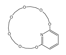 2,5,8,11,14,17,20-heptaoxa-25-azabicyclo[19.3.1]pentacosa-1(25),21,23-triene结构式