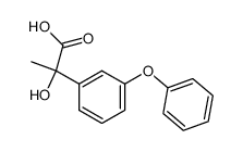 2-Hydroxy-2-(3-phenoxy-phenyl)-propionic acid结构式