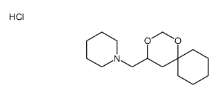 1-(1,3-dioxaspiro[5.5]undecan-4-ylmethyl)piperidine,hydrochloride Structure