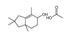 acetic acid,2,2,4,7a-tetramethyl-3,5,6,7-tetrahydro-1H-inden-5-ol Structure