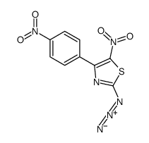 2-azido-5-nitro-4-(4-nitrophenyl)-1,3-thiazole结构式