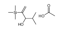 acetic acid,4-methyl-2-trimethylsilylpent-1-en-3-ol Structure