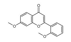 7-methoxy-2-(2-methoxyphenyl)chromen-4-one结构式