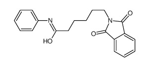 6-(1,3-dioxoisoindol-2-yl)-N-phenylhexanamide结构式