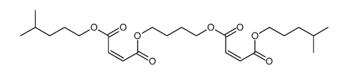 1-O-[4-[(E)-4-(4-methylpentoxy)-4-oxobut-2-enoyl]oxybutyl] 4-O-(4-methylpentyl) (E)-but-2-enedioate结构式