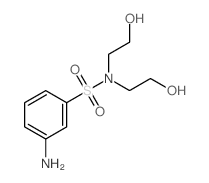 Benzenesulfonamide, 3-amino-N,N-bis (2-hydroxyethyl)- Structure