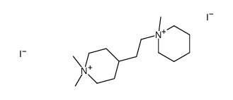 1,1-dimethyl-4-[2-(1-methylpiperidin-1-ium-1-yl)ethyl]piperidin-1-ium,diiodide Structure