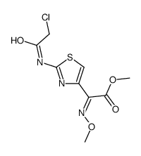 methyl (2Z)-2-[2-[(2-chloroacetyl)amino]-1,3-thiazol-4-yl]-2-methoxyiminoacetate结构式