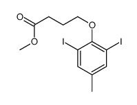 methyl 4-(2,6-diiodo-4-methylphenoxy)butanoate Structure