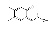 6-[1-(hydroxyamino)ethylidene]-3,4-dimethylcyclohexa-2,4-dien-1-one结构式