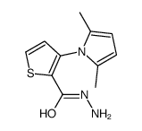 3-(2,5-二甲基-1H-1-吡咯)-2-噻吩碳酰肼结构式
