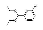 3-chlorobenzaldehyde diethyl acetal Structure