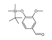 4-[tert-butyl(dimethyl)silyl]oxy-3-methoxybenzaldehyde结构式
