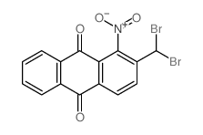 9,10-Anthracenedione,2-(dibromomethyl)-1-nitro- Structure